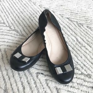 Coach Ballet Flats with Silver Bow